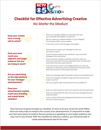 Checklist for Effective Advertising Creative No Matter The Medium_cover